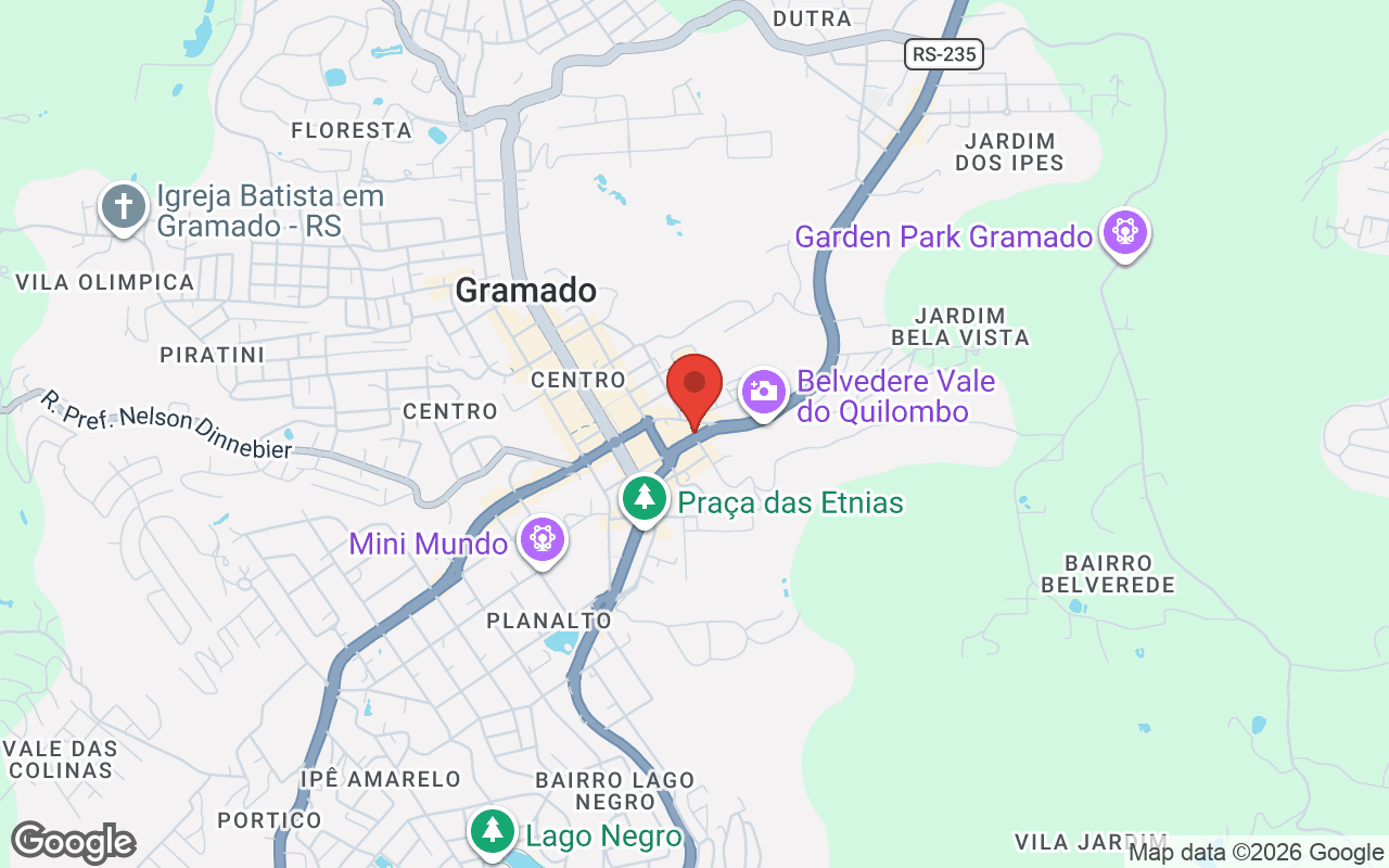 Mapa com a localização de Chateau Gourmet
